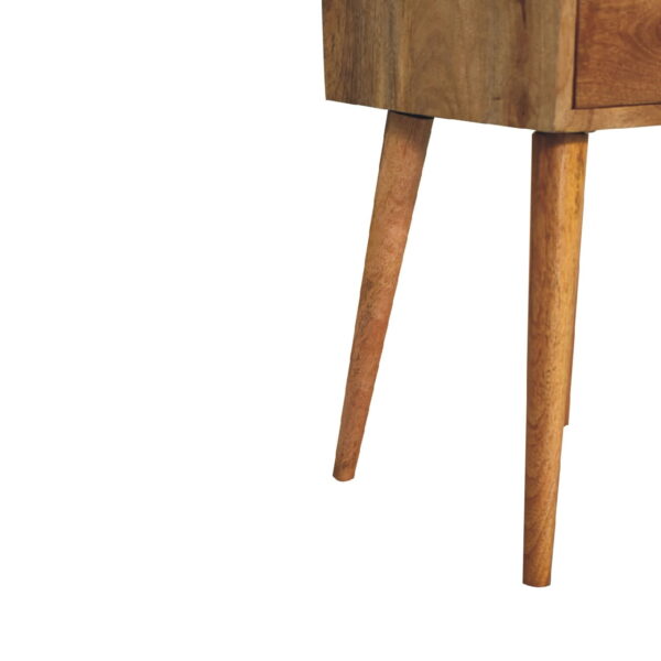 Eclolive Mini 2-Drawer Oak Bedside Table – Compact & Functional Nightstand - Image 7