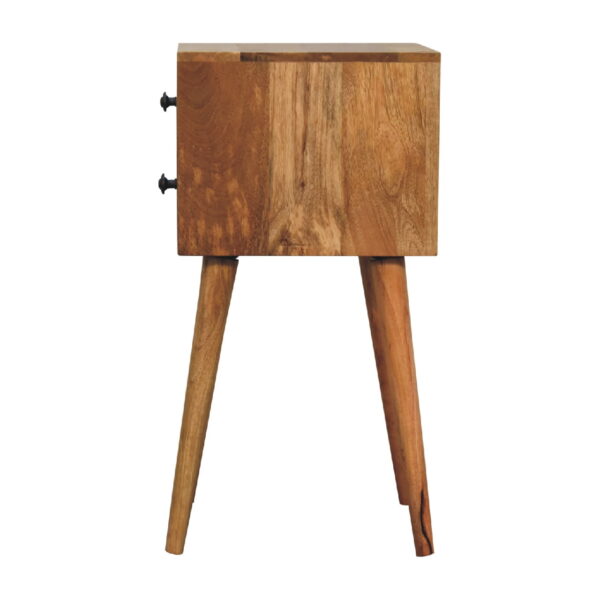 Eclolive Mini 2-Drawer Oak Bedside Table – Compact & Functional Nightstand - Image 8